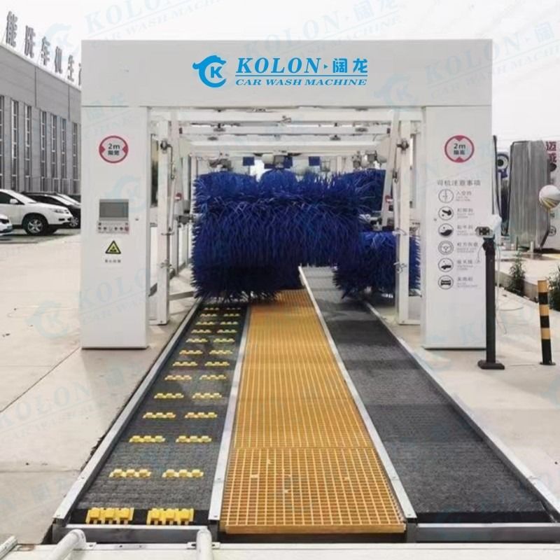 380V / 50HZ / 3 فاز اتوماتیک تونل ماشین شوی ماشین با 80 لیتر مصرف آب در هر ماشین