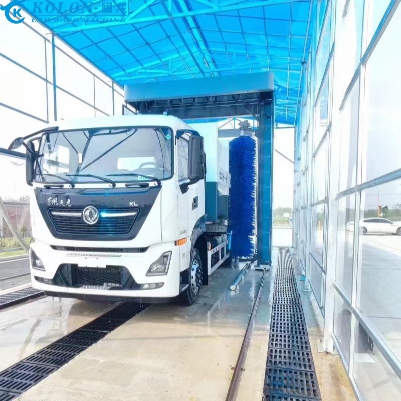 سیستم شستشوی اتوبوس الکتریکی صرفه جویی در آب با مصرف آب 80L / ماشین توسط کنترل PLC