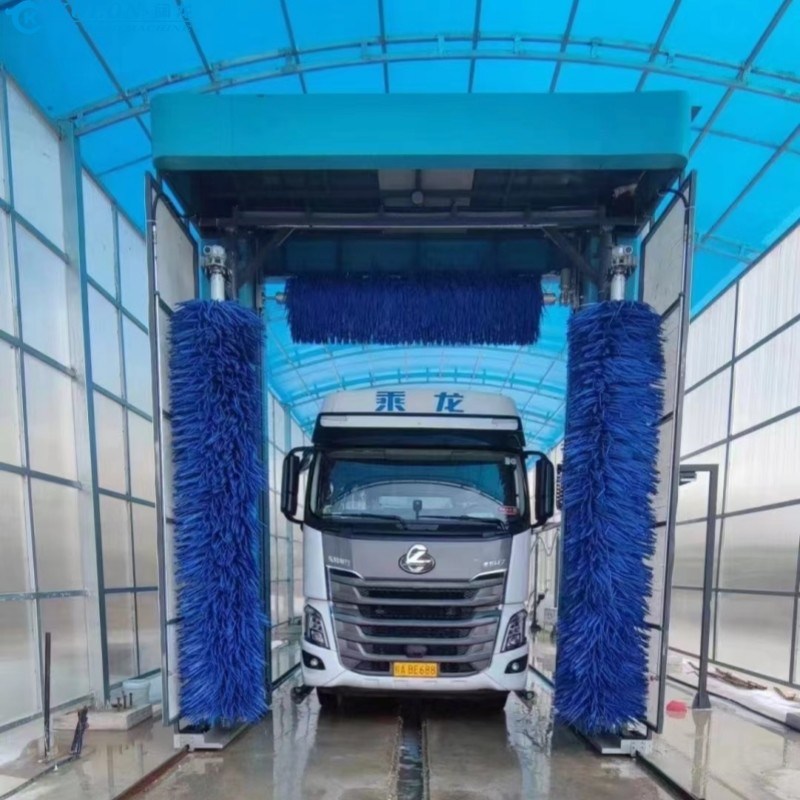 سیستم شستشوی اتوبوس الکتریکی صرفه جویی در آب با مصرف آب 80L / ماشین توسط کنترل PLC