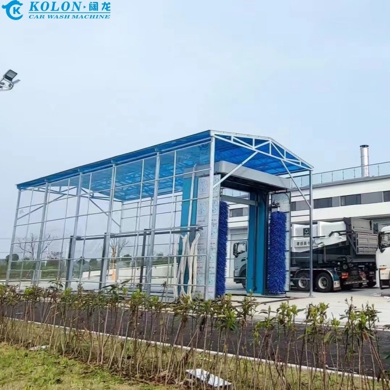 سیستم شستشوی اتوبوس الکتریکی صرفه جویی در آب با مصرف آب 80L / ماشین توسط کنترل PLC